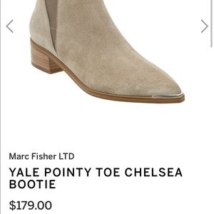 Yale Pointy Chelsea Marc Fisher booties